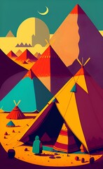 tribal tent
