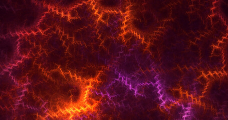 3D rendering abstract colorful fractal light background