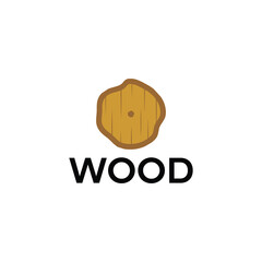 wood logo with modern design concept
