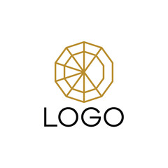 jewel logo with geometric design concept and line vector for fashion