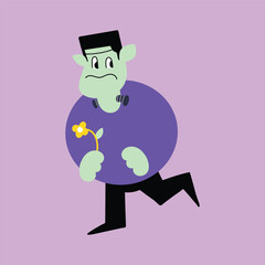 Halloween FrankensteinVector Icon Art