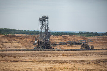 Open pit Hambach lignite mine