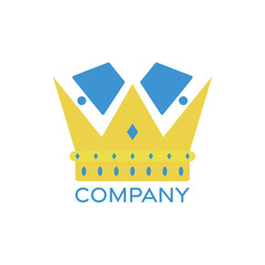 Smartphone crown logo. Unique, modern, simple.