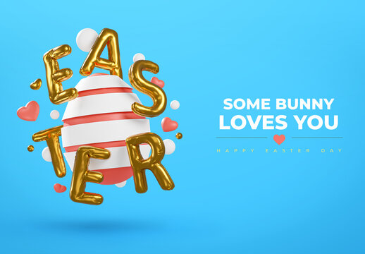 Easter Banner Mockup