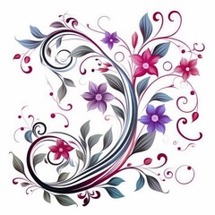 Obraz na płótnie Canvas floral abstract background