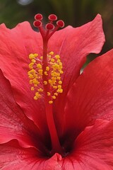 Red and Yellow Hibiscus