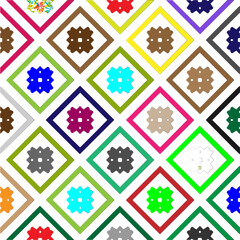 Vector background with colorful pattern. Abstract background. Perfect for fashion, textile design, cute themed fabric, on wall paper, wrapping paper and home decor.