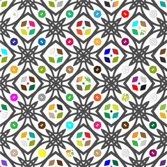 Vector background with colorful pattern. Abstract background. Perfect for fashion, textile design, cute themed fabric, on wall paper, wrapping paper and home decor.