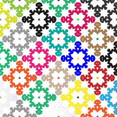 Vector background with colorful pattern. Abstract background. Perfect for fashion, textile design, cute themed fabric, on wall paper, wrapping paper and home decor.