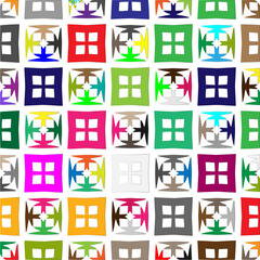 Vector background with colorful pattern. Abstract background. Perfect for fashion, textile design, cute themed fabric, on wall paper, wrapping paper and home decor.