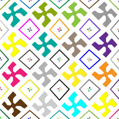 Vector background with colorful pattern. Abstract background. Perfect for fashion, textile design, cute themed fabric, on wall paper, wrapping paper and home decor.