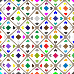Vector background with colorful pattern. Abstract background. Perfect for fashion, textile design, cute themed fabric, on wall paper, wrapping paper and home decor.