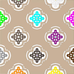 Vector background with colorful pattern. Abstract background. Perfect for fashion, textile design, cute themed fabric, on wall paper, wrapping paper and home decor.
