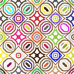 Vector background with colorful pattern. Abstract background. Perfect for fashion, textile design, cute themed fabric, on wall paper, wrapping paper and home decor.