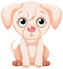 Fototapeta premium Cute dog cartoon character