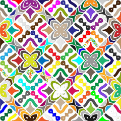 Vector background with colorful pattern. Abstract background. Perfect for fashion, textile design, cute themed fabric, on wall paper, wrapping paper and home decor.