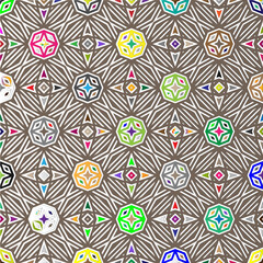 Vector background with colorful pattern. Abstract background. Perfect for fashion, textile design, cute themed fabric, on wall paper, wrapping paper and home decor.