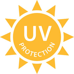 UV radiation icon solar ultraviolet light symbol for graphic design, logo, website, social media, mobile app, UI illustration.