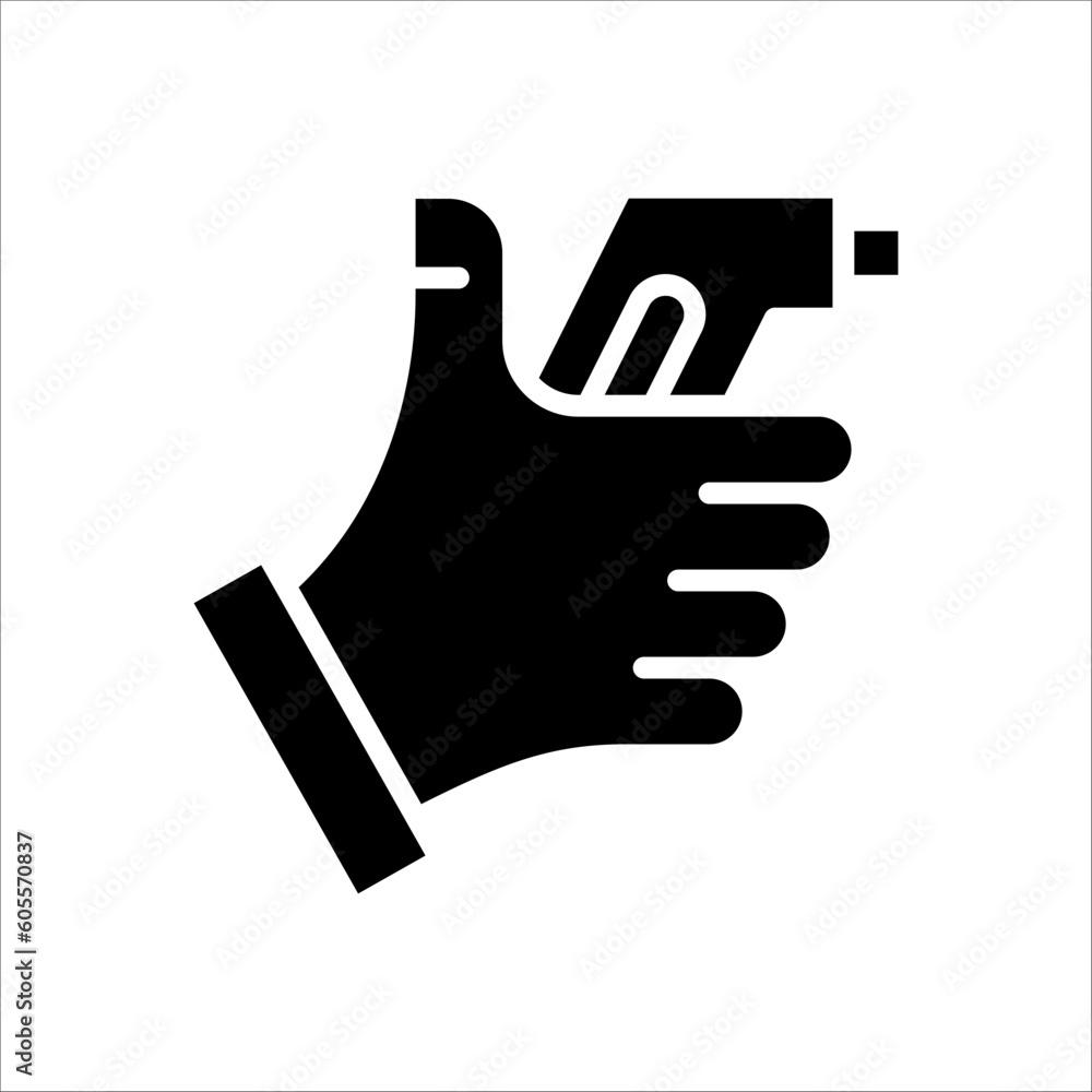Poster solid vector icon for degree check which can be used various design projects.