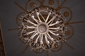 chandelier in a historic building