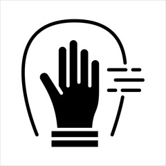 Fototapeta premium Solid vector icon for cleaning cloth which can be used various design projects.