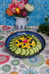 Nutrient-Rich Anti-Inflammatory Cauliflower Salad with Vibrant Tulips: A Colorful Delight for Healthy Living!