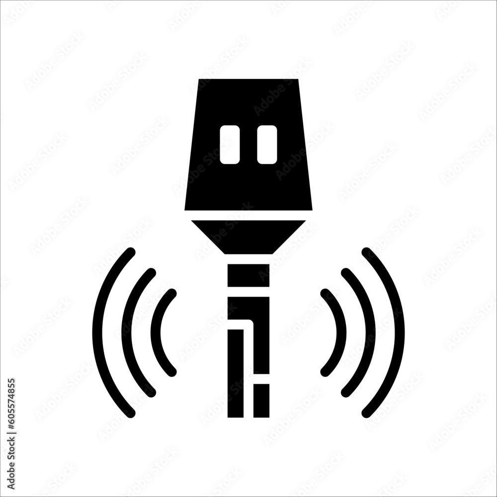 Poster solid vector icon for car key which can be used various design projects.