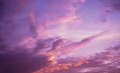 Twilight sky background,Sky sunset background.
