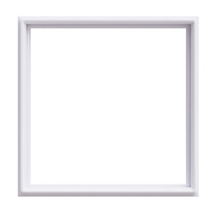 Square frame icon 3d render cutout