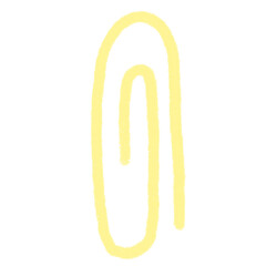 paper clip isolated on white background