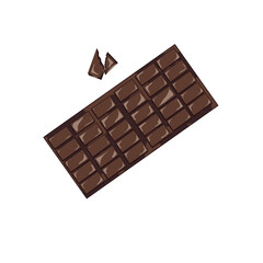 An Illustration of Chocolate Bar