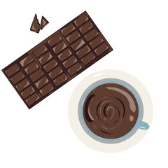 An Illustration of Chocolate Bar