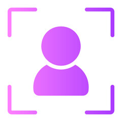 face id gradient icon