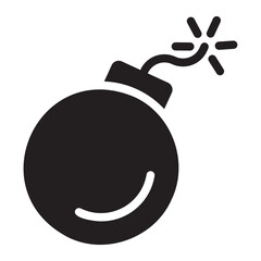 bomb glyph icon