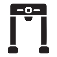 security gate glyph icon