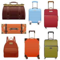 Vector Baggage Icons Set 2
