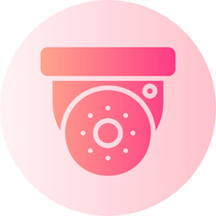 cctv camera gradient icon