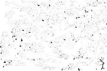 Abstract grain and dust grunge effect vector. Grimy concrete texture and rusty metal surface for backgrounds. Black and white dusty grunge effect on a white background. Grainy surface texture vector.