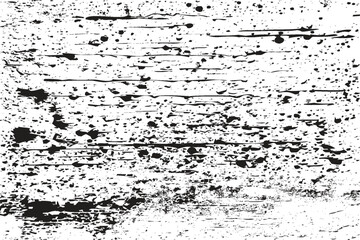 Distressed Black and white grimy wall texture vector. Rusty stained surface and concrete texture vector. Abstract grain and dust background grunge effect. Metal and gritty wall surface texture.