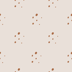 Abstract Brown Seamless Pattern, digital paper, for surface design, kids clothing, print