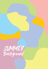 awesome abstract pattern summer background. Colorful vector design for banners, greeting cards, posters, social media.	