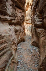 Slot canyon at Valley of Fire State Park