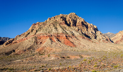 The Rugged Red Mojave Desert Landscape at Rock Canyon National Conservation Area
