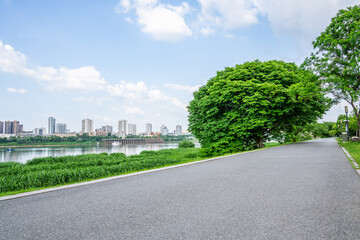 Xiangjiang Scenic Belt Trail in Zhuzhou, Hunan, China