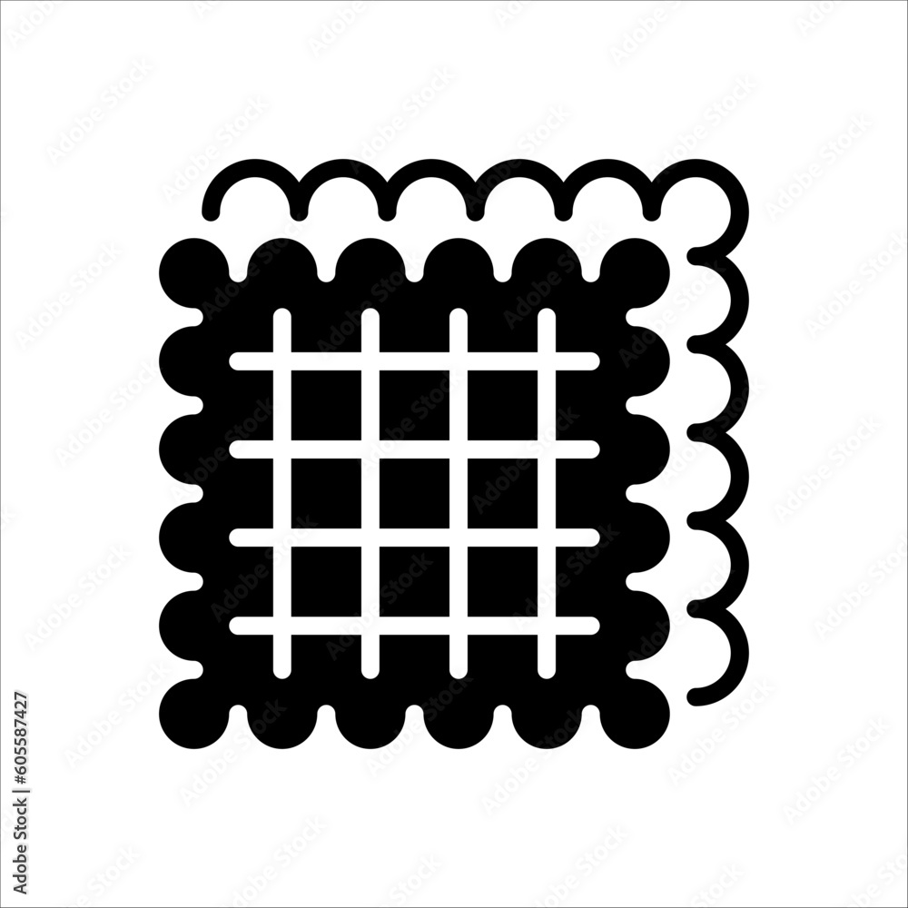 Poster solid vector icon for biscuit which can be used various design projects.
