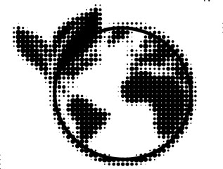 Ecology Planet and Leaf Line Icon. Earth Nature Care Concept. Eco Global with Plant Pictogram. Green World Outline Icon. Environmental Conservation. Editable Stroke. Isolated Vector Illustration.
