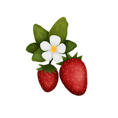 Watercolor Strawberry
