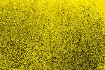 Peinture jaune sur asphalte 