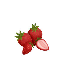 Watercolor Strawberry