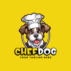 Dog Chef Mascot Logo Design Cook Dog Logo